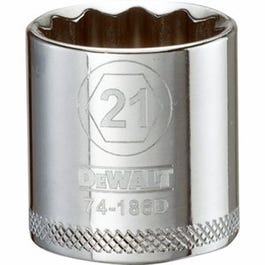 Metric Shallow Socket, 12-Point, 3 8-In. Drive, 21mm Online Hot Sale