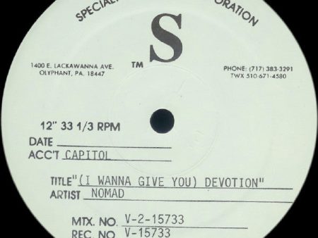 (I Wanna Give You) Devotion For Sale