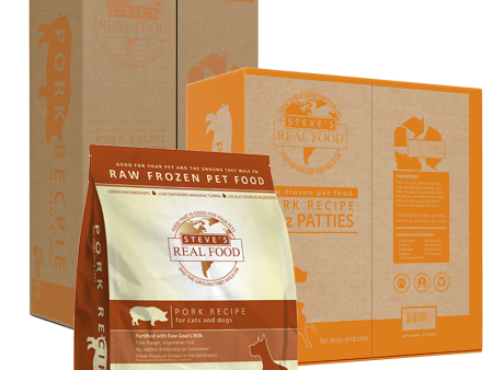 Steve s Real Food Frozen Raw Pork Diet for Dogs and Cats Supply