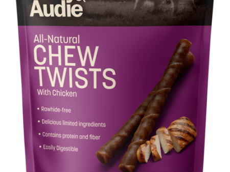 Andy & Audie All Natural Chew Twists with Chicken Dog Treats Fashion